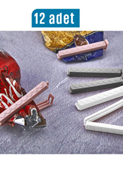 ZUZU MADE 6 Adet Paket Poşet Mandalı Klipsi - Paket Poşet Mandalı