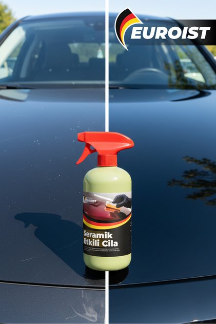 Seramik Etkili Hızlı Cila Parlaklık ve Koruma Sunan Seramik Bazlı Hızlı Cila, Su İtici 500 ml