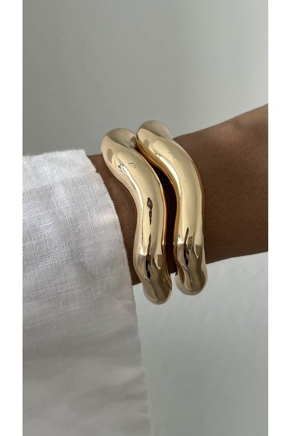 İthal Gold Cuff Bileklik