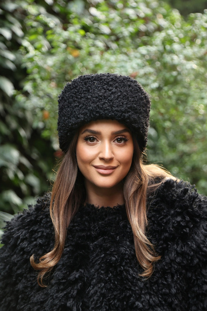 Russian Style Long Fur Trendy Kalpak Hat Winter Plush Vegan Faux Fur