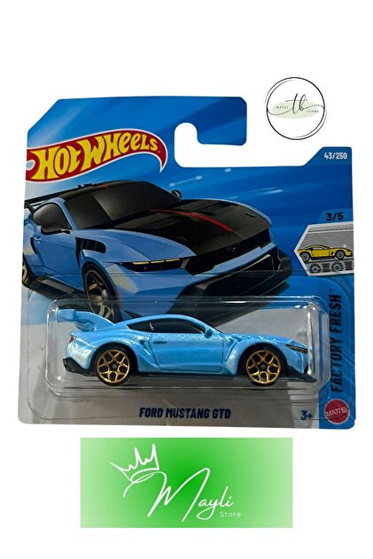 Hot Wheels Ford Mustang GT 50周年記念 HOT WHEELS Factory Fresh Ford Mustang GTD 1/64 ölçek 43/250 JJJ14