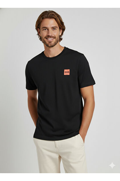 Tricou JACK &JONES Brandy LN - 12279100-Black
