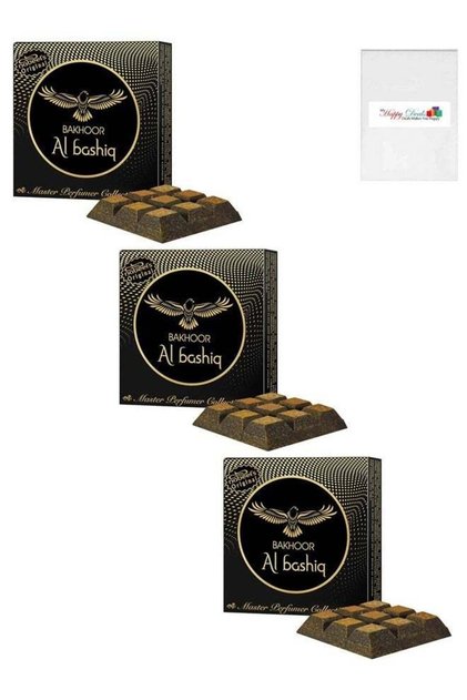 3Pcs Bakhoor Al Bashiq Incense 40GMS