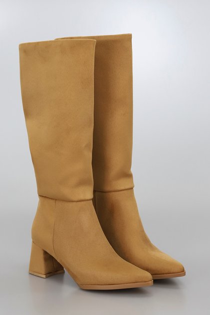 Vera Thick Heeled Zippered Boots