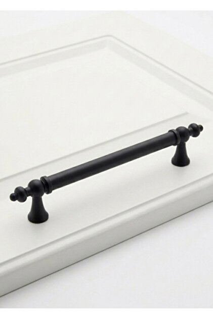 131.04.224 Matte Black Rustic Furniture Handle 224 mm | Cabinet and Drawer Handle