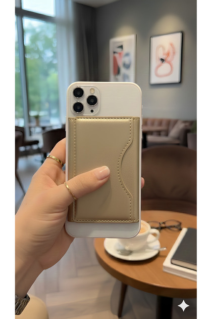 iPhone 12 13 14 15 16 17 Plus Pro Max Compatible Magnetic Stand Leather Magsafe 3 Compartment Wallet