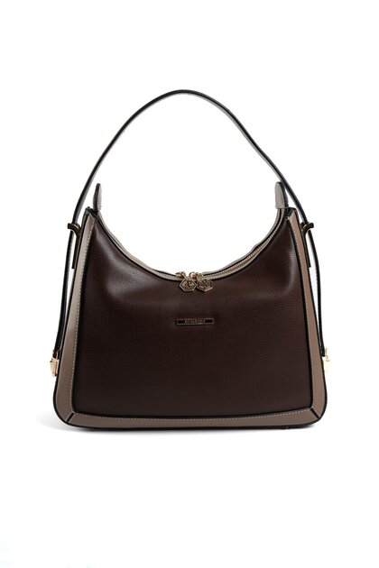 Brown - Mink Plain Women's Shoulder Bag Sp1187