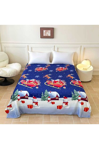 Patura Soft Cocolino Model de Craciun 200x230 - SOFT109