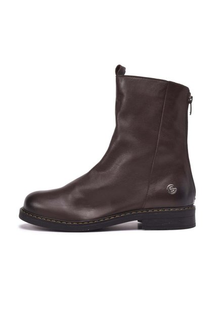 Ovia Women's Khaki Leather Boots 257302