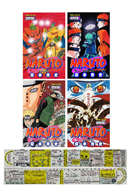 Gerekli Şeyler Yayıncılık Naruto 44-45-46-47. Ciltler Manga Seti +