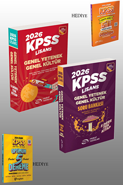 Murat Yayınları 2026 Lisans Kpss Genel Yetenek - Genel Kültür Konu