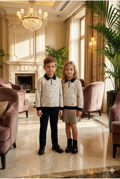 Cat Printed Children's Sweatshirt