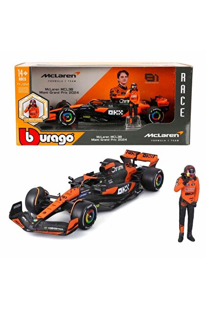Sunman :24 McLaren MCL38 Miami Grand Prix 2024 Figürlü Formula 1