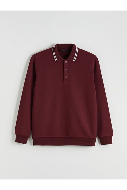 Polo Neck Thick Men's Sweatshirt