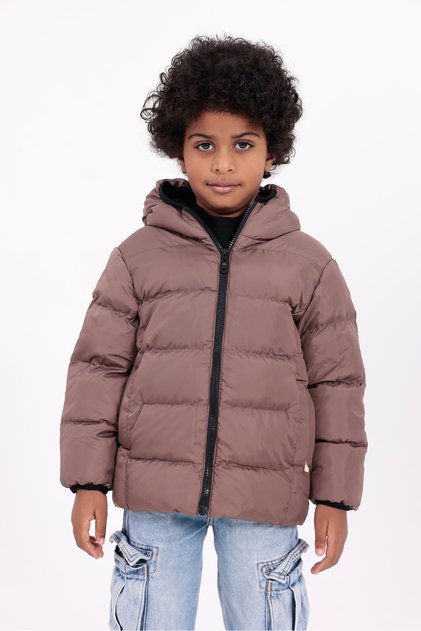 Girl's Boy's Water and Windproof, Inner Fleece, Hooded, Pocketed, Winter, Inflatable Jacket & Coat RB-400