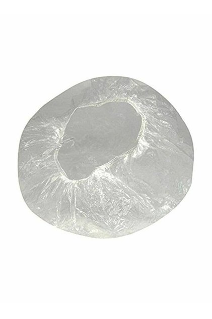 100 Pcs Disposable Clear Plastic Shower Caps 100PCS