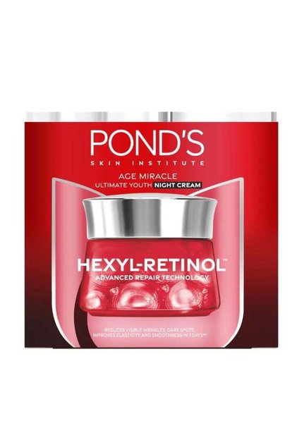 كريم الوجه الليلي Pond's Age Miracle Ultimate Youth مع هيكسيل ريتينول 50 جرامًا