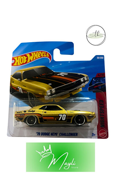 HOT WHEELS Nightspeed '70 Dodge Nemi Challenger 1/64 ölçek 36/250