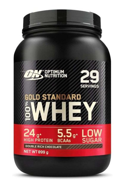Gold Standard 100% Whey Protein Powder - Double Rich Chocolate, 2 lb (907 g), 29 S
