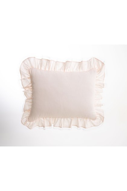 Thin Lace Ruffled Cotton Satin Pillowcase