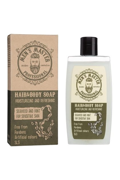 Șampon și gel de duș profesional cu alge marine și mentă 260 ml