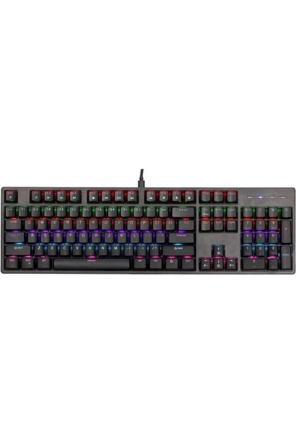 لوحة مفاتيح الألعاب الميكانيكية السلكية XT-GK-918 (104 مفاتيح زرقاء، RGB)