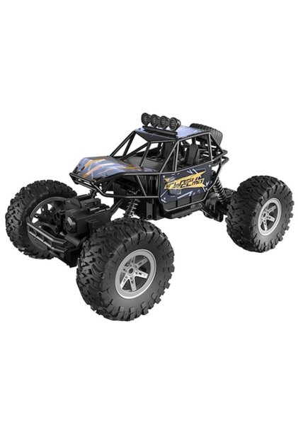 Masina Off-Road de jucarie RC ZYTEQ®️ pentru copii, cu anvelope mari, suspensie si baterie, neagra