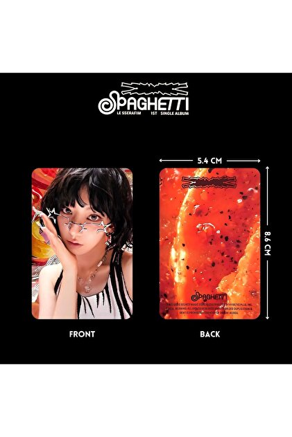 Kpop Dünyasi LE SSERAFIM '' Spaghetti '' Photocard Set VOL 1