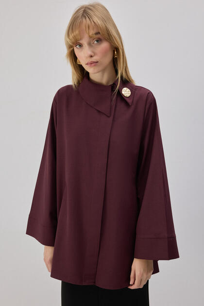 Asymmetric Poplin Shirt