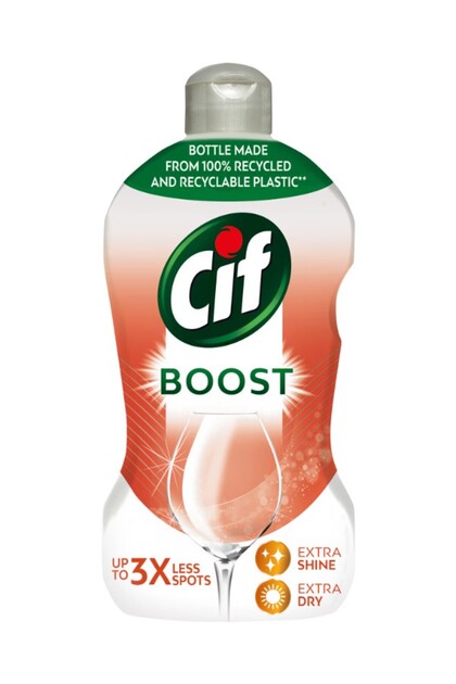 Agent de clatire, CIF, Shine & Dry Boost, Pentru masina de spalat vase, 450 ml