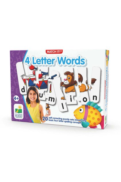 Potrivește cuvintele - Puzzle cu 4 litere (engleză)