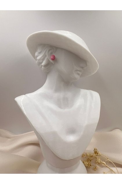 Pink Minimal Oval Candy Earrings – Steel Tarnish-Free Elegant Design