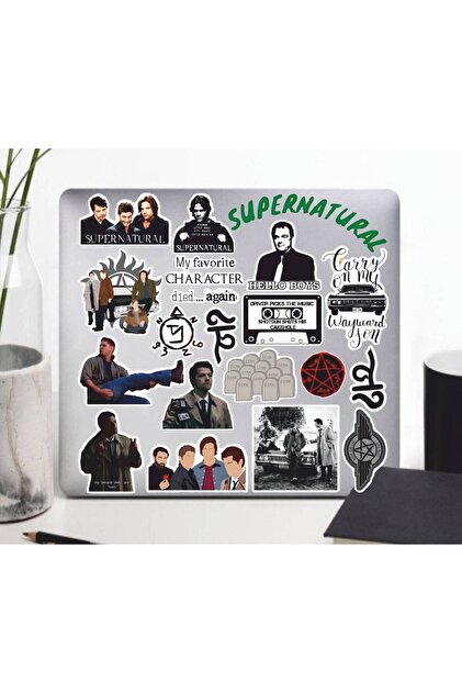 Süpernatural Seri 3 Sticker Seti | Laptop Ajanda PC Tablet Telefon Defter Etiket Bullet Journal