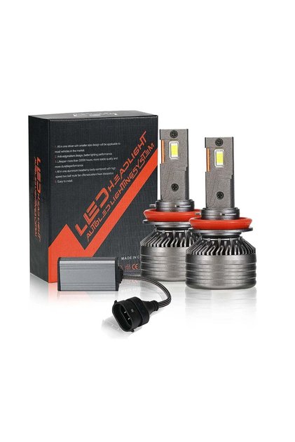 Set 2 becuri LED H7 100W Canbus 12V 30000lm 6000K
