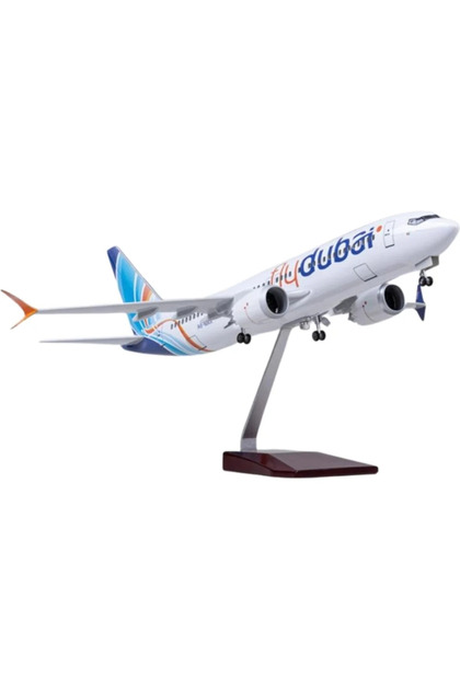 Genel Markalar 1/85 Ölçekli Boeing 737 Max “Fly Dubai” 47 cm Model