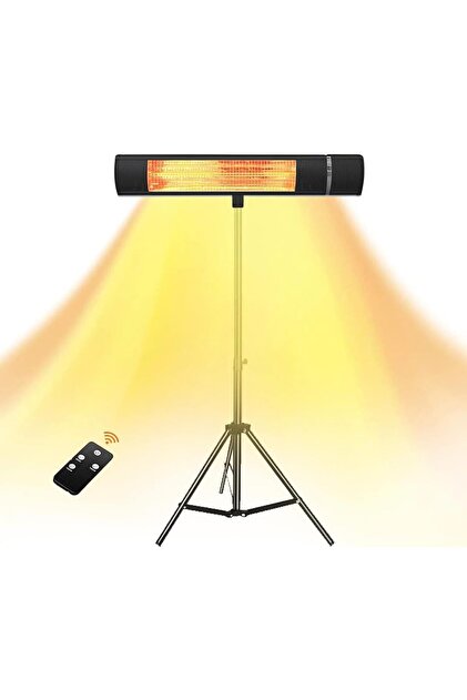zMartEx Electric Patio Heater, Tripod Type Infrared ,Indoor/Outdoor Heater with remote, for Home