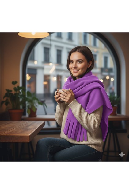 Soft Textured Thick Shoulder Shawl Scarf Cafe, Restaurant, Hotel Shawl Shawl for Shoulder Shawl for Neck