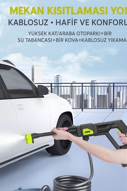 LEERFEI LF-8100 Şarjlı Ve Yüksek Basınçlı Oto Yıkama Ve Sulama
