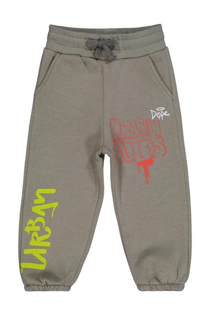 Civil Boy's Urban Printed Sweatpants |   3 Thread Printed |   School Nursery and Daily Use - Khaki