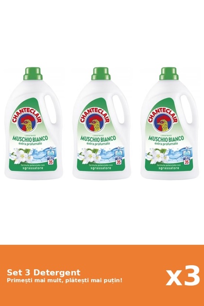 Set 3 Detergent Mosc Alb, 1575 ml