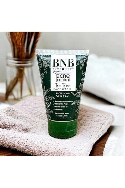 AL IFYA Organic Tea Tree Face Wash for Acne Control, 120 ml