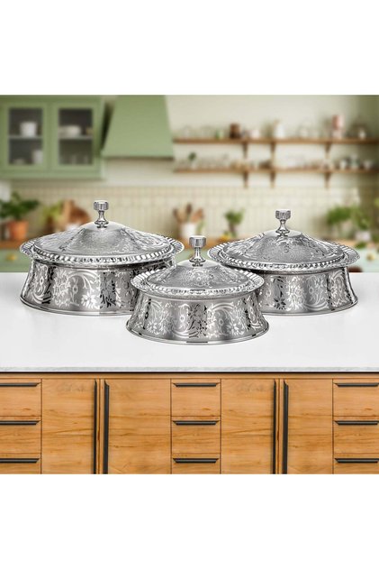 Hot Pot Stainless Steel Set of 3 – Afrah Collection