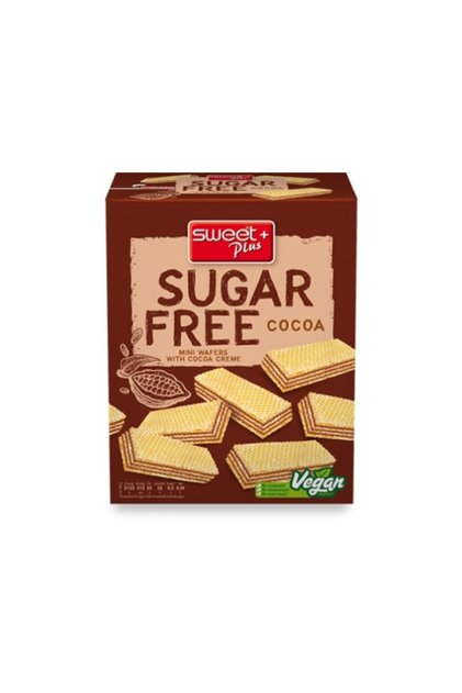 4x180 gr - Mini napolitane fără zahăr cu cremă de cacao - Produs de Postul Mare