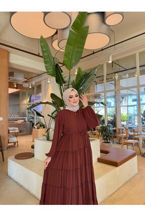 NİLNUR MODA AZRA 5 KATLI FIRFIRLI FERACE - Fiyatı, Yorumları