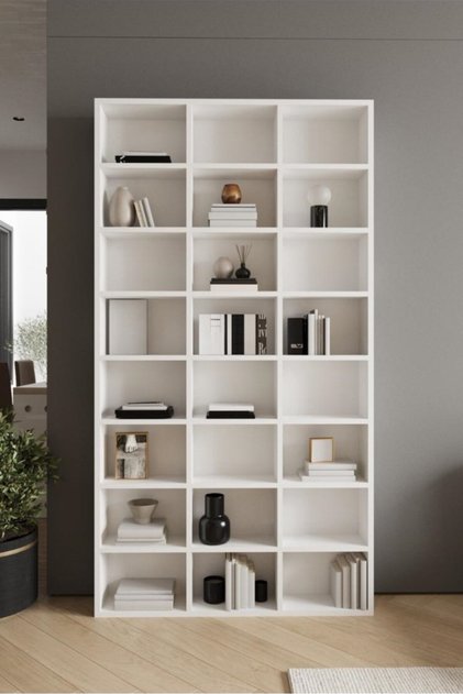 CLASSY 109ZEYNEP 24 RAFLI ÇOK AMAÇLI DOLAP - KİTAPLIK BEYAZ