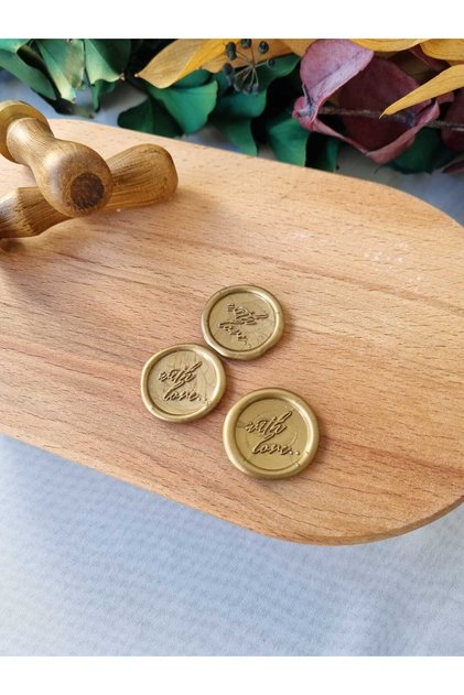 Ready-Made Seal Wax 50 Pieces Seal Gold Color