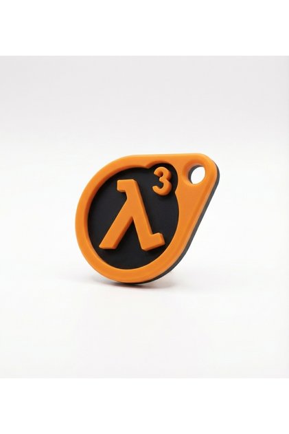 Half-Life 3 Is Out! (if Only...) Keychain with the Design of "I Want to Believe"