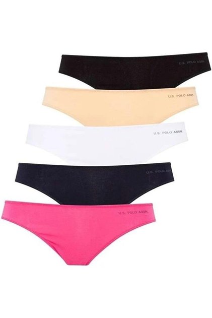 5-Pack Modal Cotton Brazilian Panties, Low Waist, Brazilian Cut at the Back, 47% Cotton 47% Modal 6% Elastane