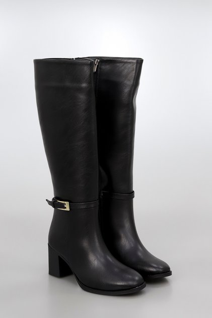 Btzk05 Belt Detail Zippered Boots