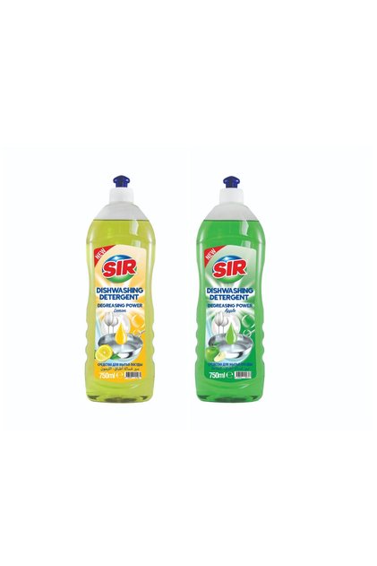 Pachet SIR: Detergent vase Lemon 750 ml si Detergent vase Apple 750 ml